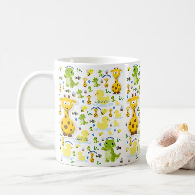Wild One First Birthday Mug (Avec donut)