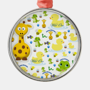 Wild One First Birthday Ornament