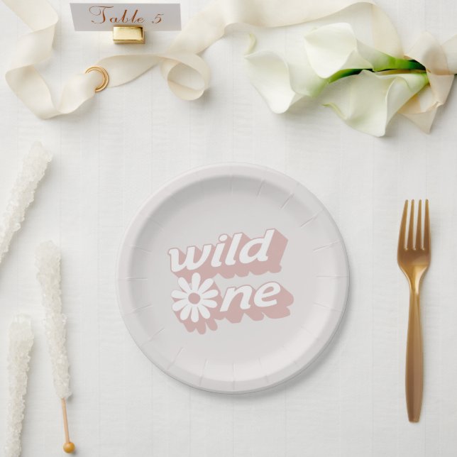 Wild One First Birthday Party Plate (Wedding)