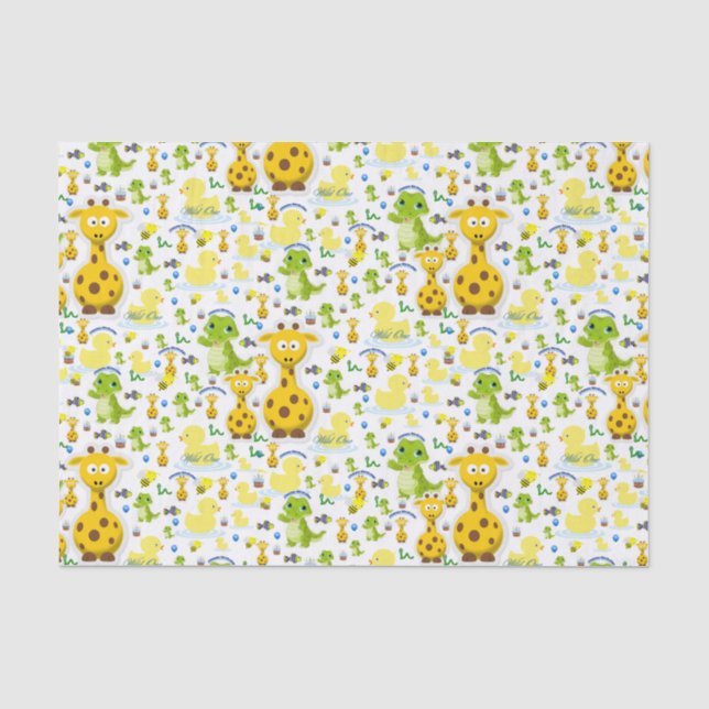 Wild One First Birthday Tissue Paper (Front)