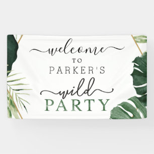 Wild One First Birthday Vinyl Welcome Banner