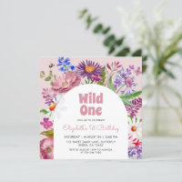 Wild One Flowers 1'st Birthday