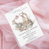 Wild One Girl Pink Australian Animals Baby Shower 