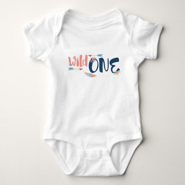 Wild One Girl's Bodysuit (Front)