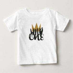 WILD ONE Glitter Crown1 1st Birthday Party Baby T-Shirt