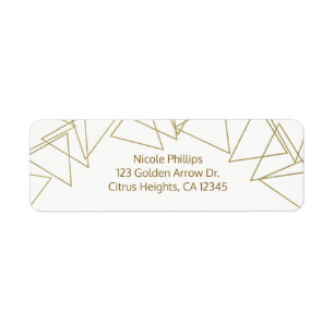 Wild One Gold Geometric Triangles Modern Glamour