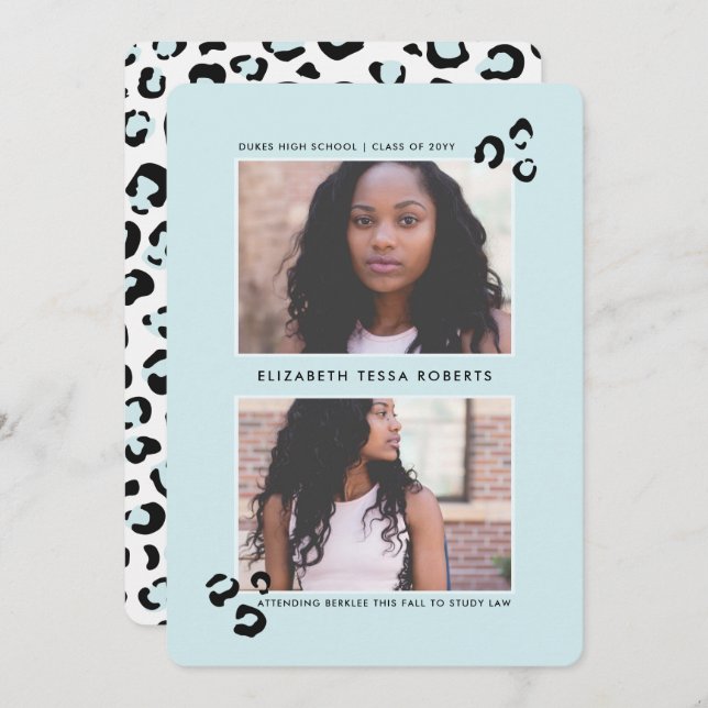 Wild One Graduation Announcement (Front/Back)