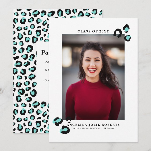 Wild One Graduation Announcement (Front/Back)