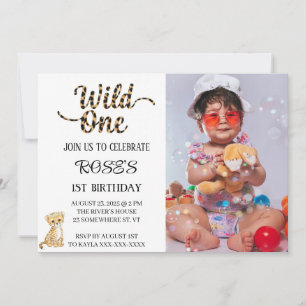 WILD ONE INVITATION