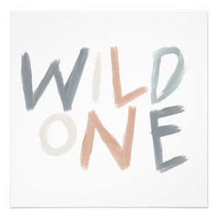 Wild One Jungle 1st Birthday Boy Girl Kids Photo Print