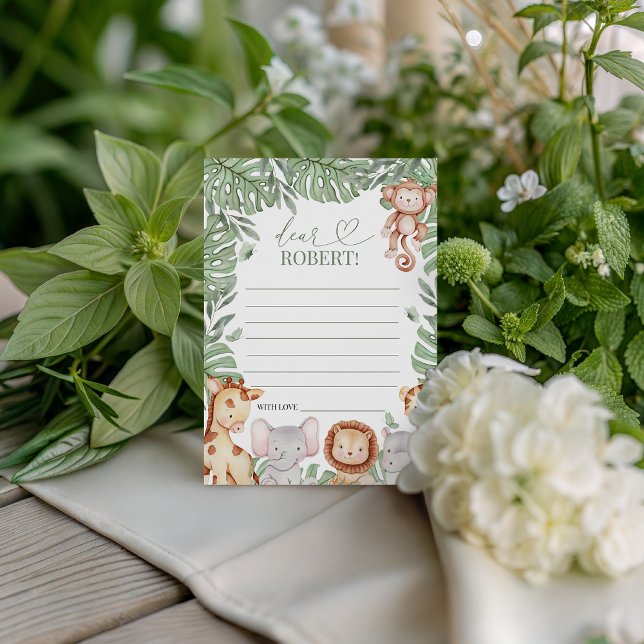 Wild One Jungle Message Card (Creator Uploaded)