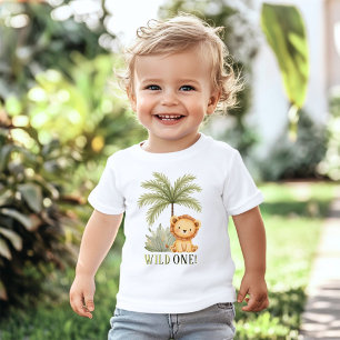 Wild One Jungle Safari 1st Birthday Baby T-Shirt