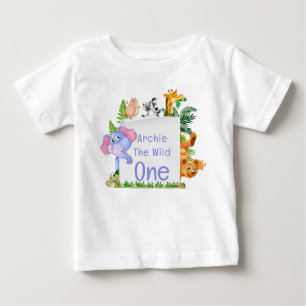 Wild One Jungle Safari Baby 1st Birthday Cute Baby T-Shirt