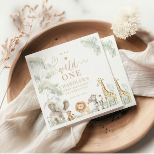 Wild One Jungle Safari Napkins