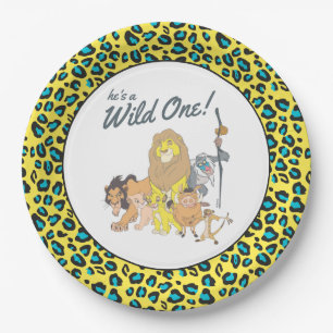 Wild One   Lion King First Birthday Paper Plate