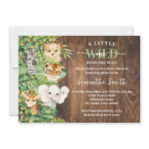 Wild One on the Way Rustic Safari Baby Shower