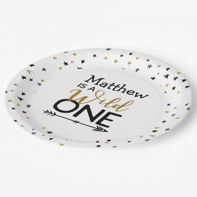 Wild One Paper Plates (Angled)