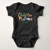 Wild One Safari Animal 1st Birthday Personalized