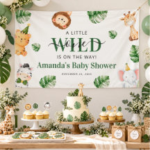 Wild One Safari Animals Baby Shower