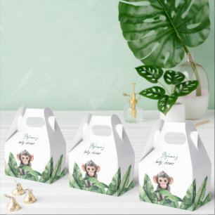  Wild One Safari  Animals Thank You Baby Shower  Favor Box