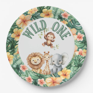 Wild One Safari Birthday Plates
