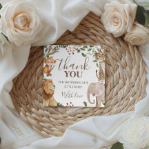 Wild One Safari Jungle Favour Gift Tags