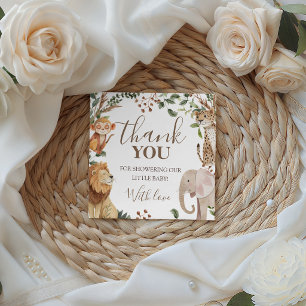 Wild One Safari Jungle Favour Gift Tags
