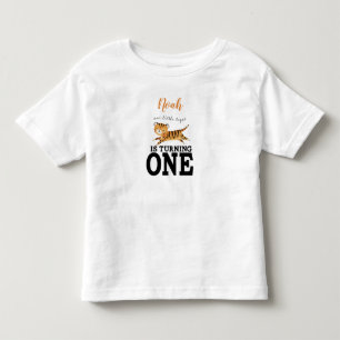 Wild One Safari Jungle Tiger 1st Birthday Toddler T-shirt