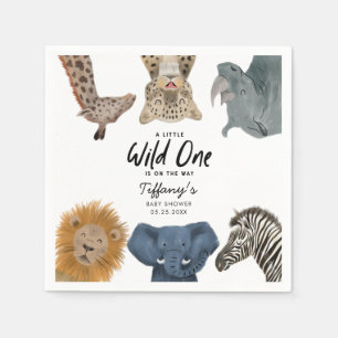 Wild One Safari Theme Baby Shower Napkin