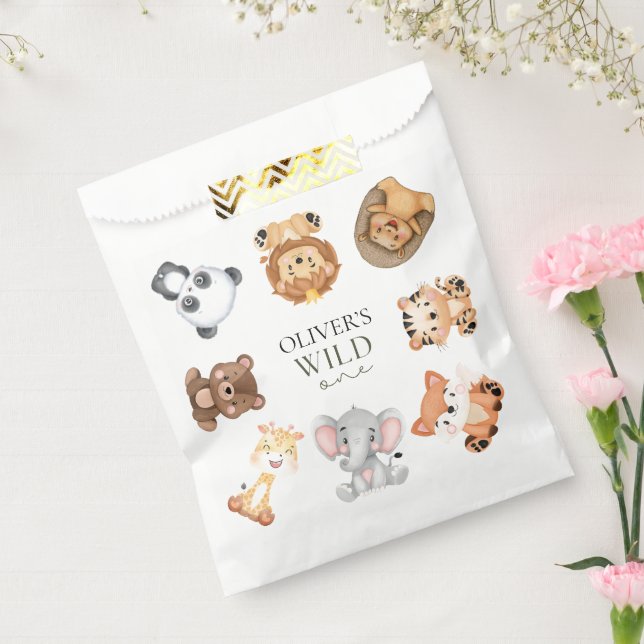 Wild one safari theme first birthday favour bag (Sealed)
