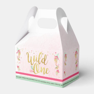 Wild One Tribal Gold First Birthday Favour Box