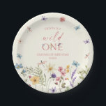 Wild One Wildflower Wild Flower 1st Birthday Party Paper Plate<br><div class="desc">This is a Wild One Wildflower Wild Flower 1st Birthday Party Paper Plates!</div>