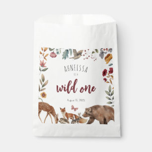 Wild One Woodland Animal First Birthday Favour Bag