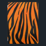 Wild Orange Black Tiger Stripes Animal Print iPad Pro Cover<br><div class="desc">This fashionable and trendy pattern is perfect for the stylish fashionista. It features a classic print of black and bright orange tigers stripes with a modern twist. It's cool, fun, and playful! ***IMPORTANT DESIGN NOTE: For any custom design request such as matching product requests, color changes, placement changes, or any...</div>