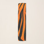 Wild Orange Black Tiger Stripes Animal Print Scarf<br><div class="desc">This fashionable and trendy pattern is perfect for the stylish fashionista. It features a classic print of black and bright orange tigers stripes with a modern twist. It's cool, fun, and playful! ***IMPORTANT DESIGN NOTE: For any custom design request such as matching product requests, colour changes, placement changes, or any...</div>