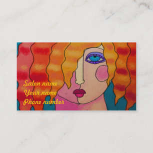 Wild Orange Hair Appointment Card