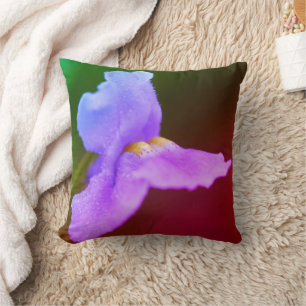 Wild Orchid Flower Throw Pillow