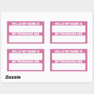 Wild Orchid Name & Pronoun Labels