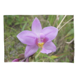 Wild Orchid Purple Tropical Flower Pillowcase