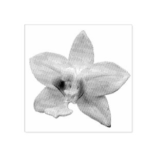 Wild Orchid Rubber Stamp