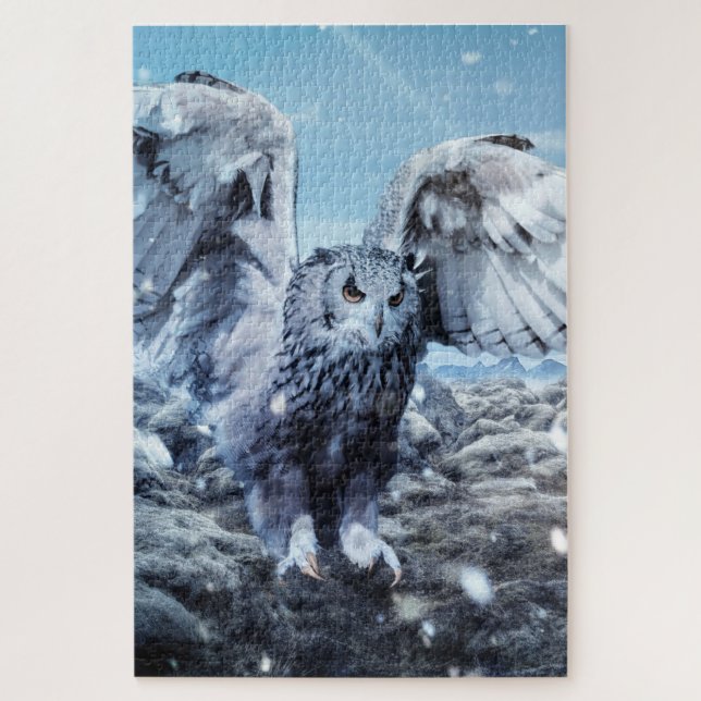 Wild Owl Jigsaw Puzzle (Vertical)