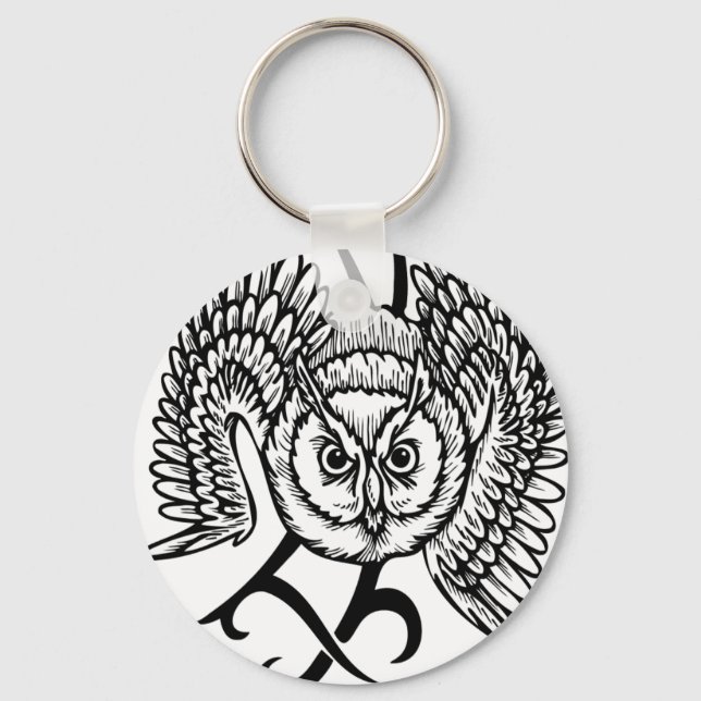 Wild Owl Keychain (Front)