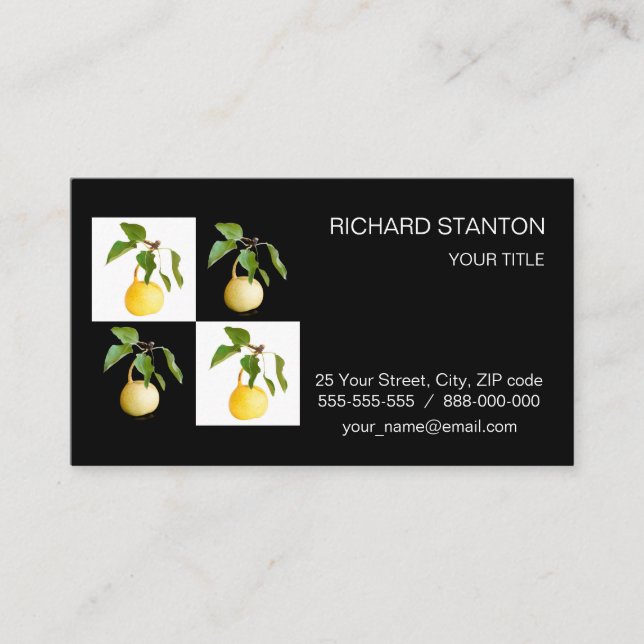 Wild pear business card (Front)
