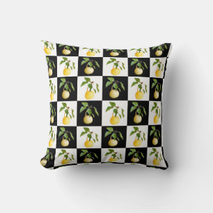 Wild pears throw pillow