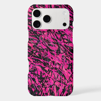 Wild Pink and Black Swirls