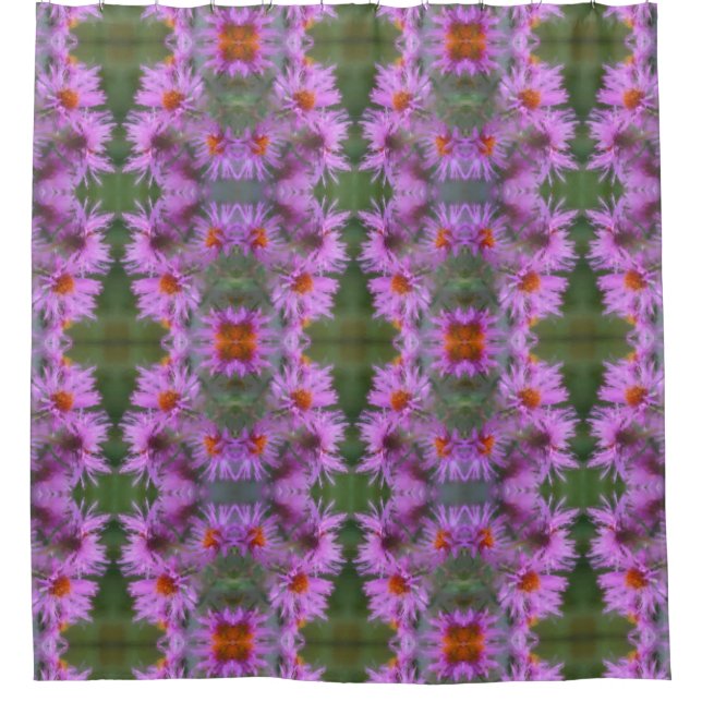 Wild Pink Asters Flower Art  (Front)
