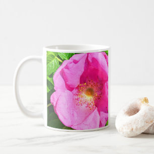 Wild Pink Rose Photo Best Mom Ever Mother's Day Coffee Mug