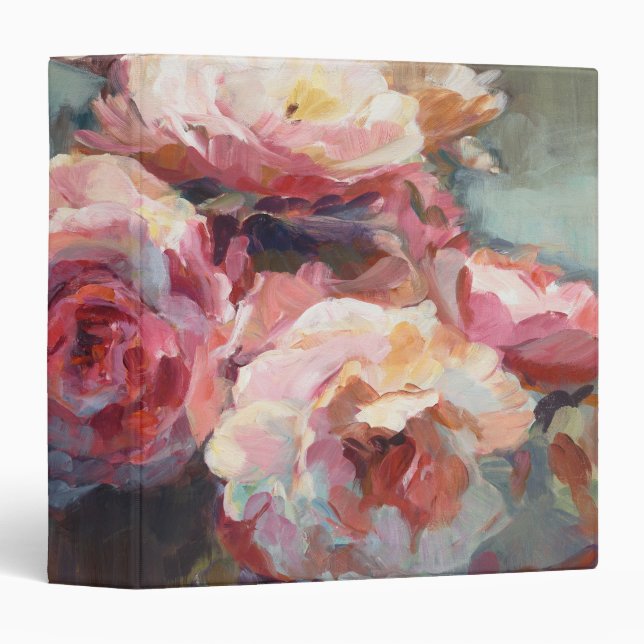 Wild Pink Roses Binder (Front/Spine)