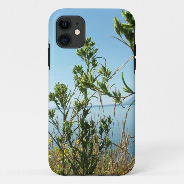 Wild plants and flowers at lake side Case-Mate iPhone case (Back)