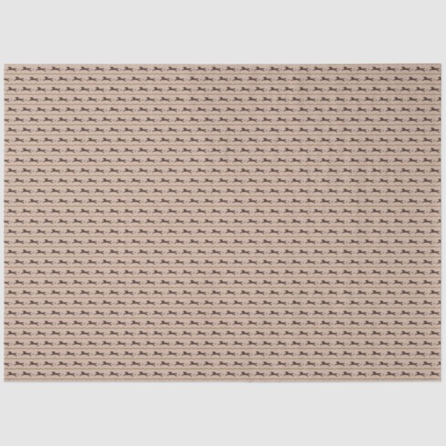 Wild Pony on Tan Horse Lover Tissue Paper (Front)